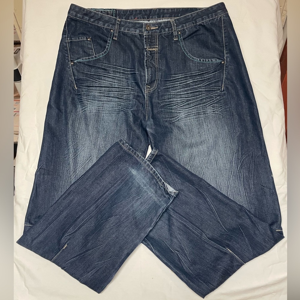 Marithe Francois Girbaud Men’s Jeans 38x33 Baggy Loose Y2K T007